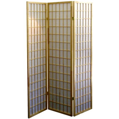 Natural 3 Panel Shoji Screen